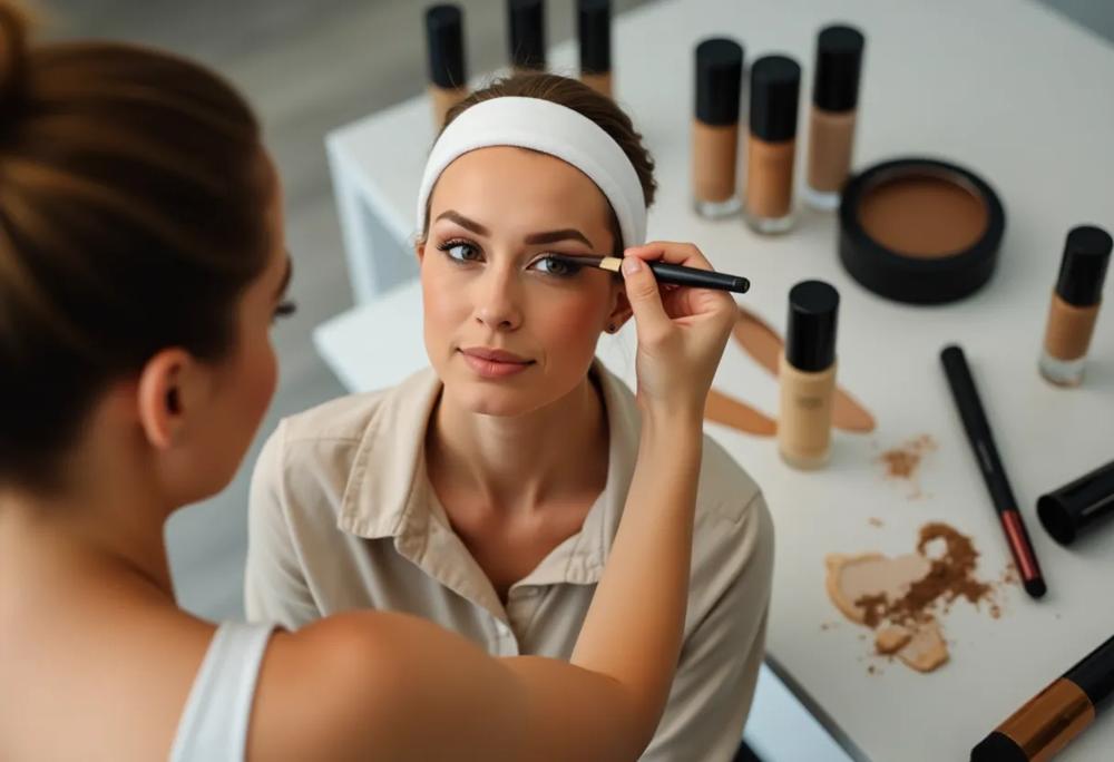 makeup application